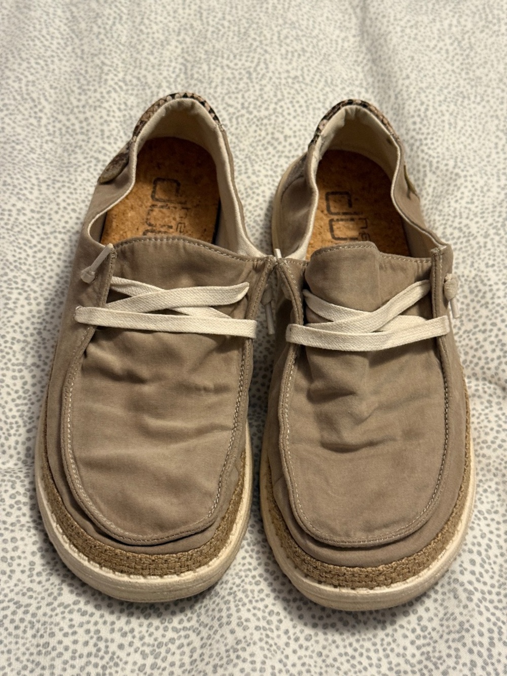 Hey Dude Women's Wendy tan loafers size 10
